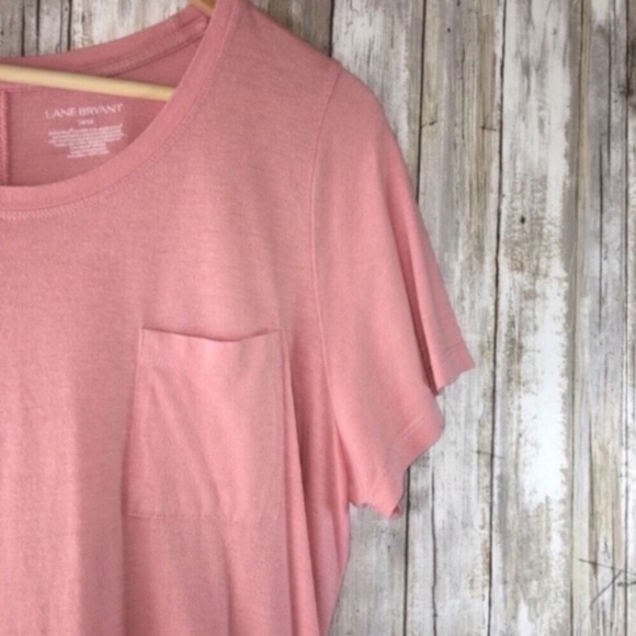 Lane Bryant Pink High Low Tee - Picture 2 of 3